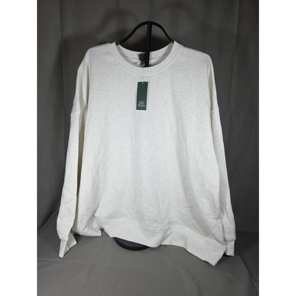 New‎ Women's Size XXL Crew Neck Sweatshirt, Oversized, Heather Gray, Wild Fable - Picture 1 of 3